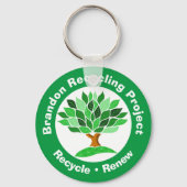 Recycelnd Projekt. Recycle & Erneuerung. Schlüsselanhänger (Vorderseite)
