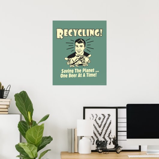Recycelnd: Rettend Planet Poster (Heimbüro)
