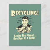 Recycelnd: Rettend Planet Postkarte (Vorderseite)