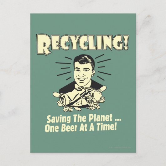 Recycelnd: Rettend Planet Postkarte (Vorderseite)