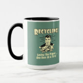 Recycelnd: Rettend Planet Tasse (Links)