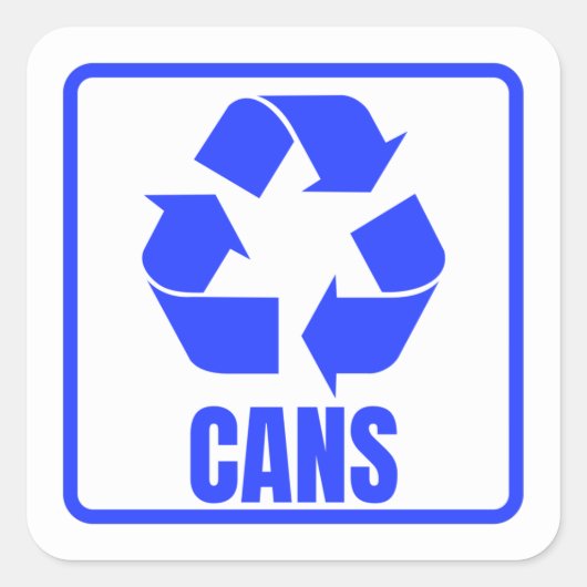 Recycelnd Schildkröte Quadratischer Aufkleber (Vorderseite)