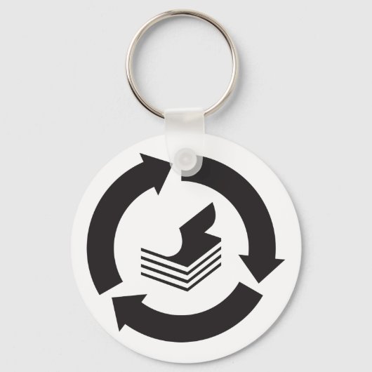 Recycelnd Schlüsselanhänger (Rückseite)