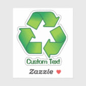 Recycelnd Symbol Aufkleber (Blatt)