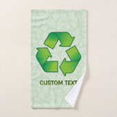 Recycelnd Symbol Badhandtuch Set (Handtuch)