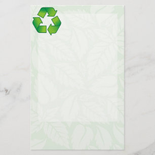 Recycelnd Symbol Briefpapier