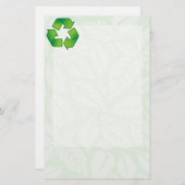 Recycelnd Symbol Briefpapier (Vorne/Hinten)