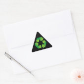 Recycelnd Symbol Dreieckiger Aufkleber (Umschlag)