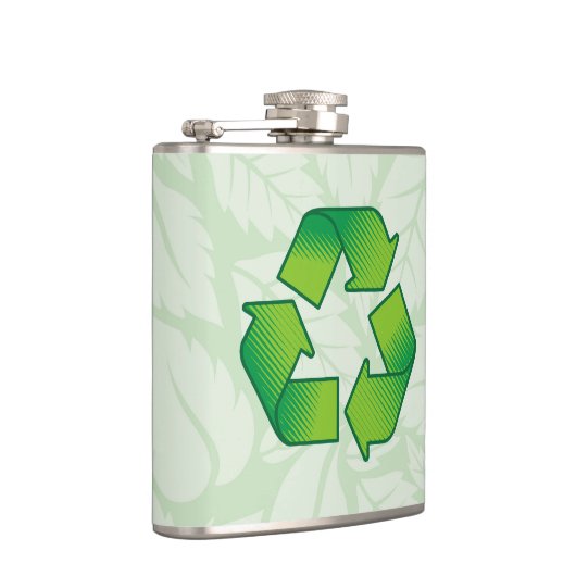 Recycelnd Symbol Flachmann (Rechts)