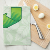 Recycelnd Symbol Geschirrtuch (Viertel Falte)