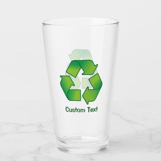 Recycelnd Symbol Glas (Rückseite)