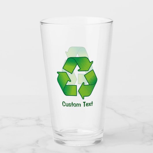 Recycelnd Symbol Glas (Vorderseite)