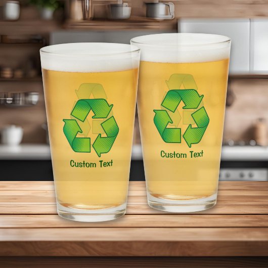 Recycelnd Symbol Glas
