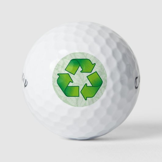 Recycelnd Symbol Golfball (Vorderseite)