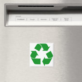 Recycelnd Symbol - grün Magnet (In Situ (Geschirrspüler))