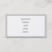 Recycelnd Symbol - grün Visitenkarte (Rückseite)