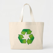 Recycelnd Symbol Jumbo Stoffbeutel (Vorne)