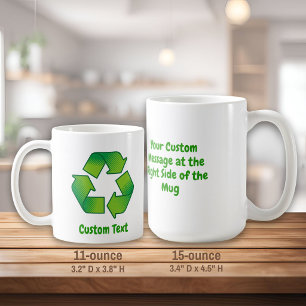 Recycelnd Symbol Kaffeetasse