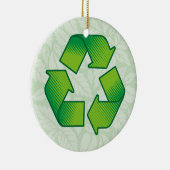 Recycelnd Symbol Keramik Ornament (Rechts)