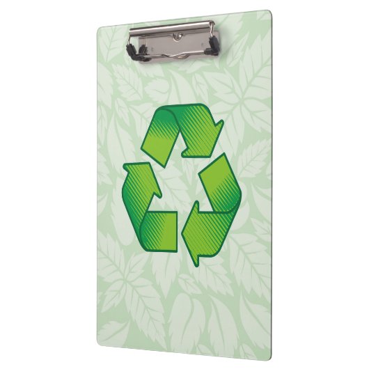 Recycelnd Symbol Klemmbrett (Links)