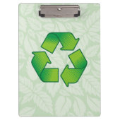 Recycelnd Symbol Klemmbrett (Vorderseite)