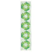Recycelnd Symbol Kurzer Tischläufer (Vorderseite)