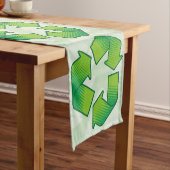 Recycelnd Symbol Kurzer Tischläufer (Beispiel)