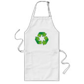 Recycelnd Symbol Lange Schürze (Vorne)