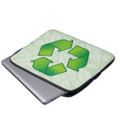 Recycelnd Symbol Laptopschutzhülle (Vorne Knopf)