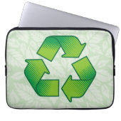 Recycelnd Symbol Laptopschutzhülle (Vorderseite)
