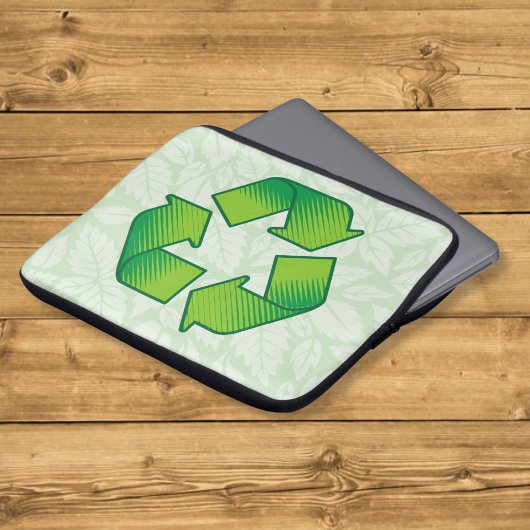 Recycelnd Symbol Laptopschutzhülle