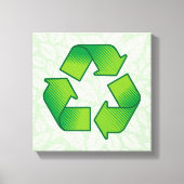 Recycelnd Symbol Leinwanddruck (Vorderseite)