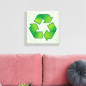 Recycelnd Symbol Leinwanddruck (Insitu (Wohnzimmer))