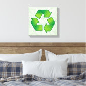 Recycelnd Symbol Leinwanddruck (Insitu (Schlafzimmer))