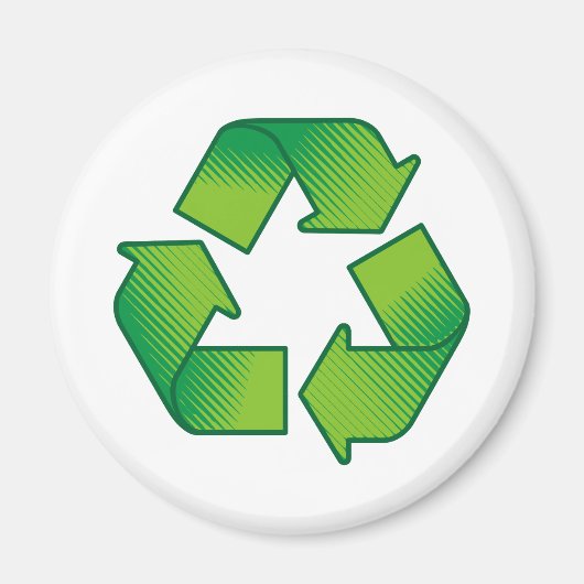 Recycelnd Symbol Magnet (Vorne)