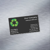 Recycelnd Symbol Magnetische Visitenkarte (Beispiel)