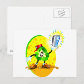 Recycelnd Symbol mit Aluminiumdose Postkarte (Vorne/Hinten)