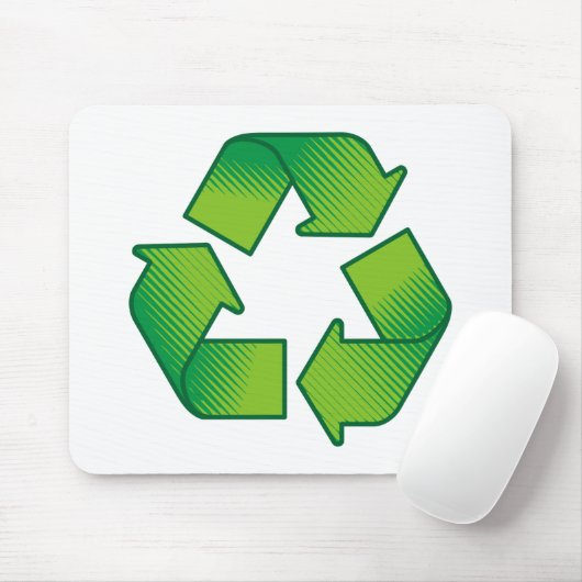 Recycelnd Symbol Mousepad (Mit Mouse)