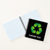 Recycelnd Symbol Notizblock (Innenseite)