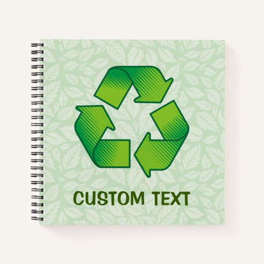 Recycelnd Symbol Notizblock (Vorderseite)