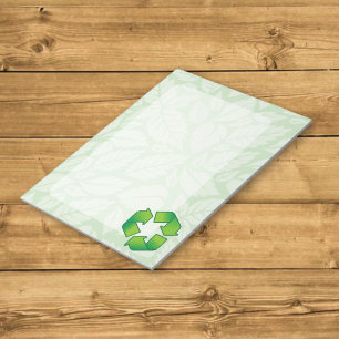 Recycelnd Symbol Notizblock