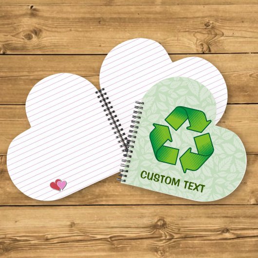 Recycelnd Symbol Notizbuch