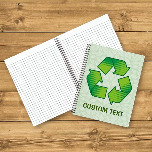 Recycelnd Symbol Notizbuch