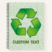 Recycelnd Symbol Notizbuch (Vorderseite)