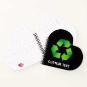 Recycelnd Symbol Notizbuch (Innenseite)