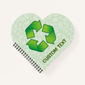 Recycelnd Symbol Notizbuch (Vorderseite)