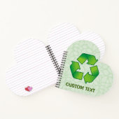 Recycelnd Symbol Notizbuch (Innenseite)