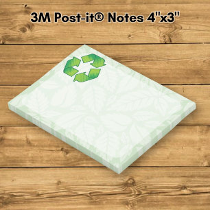 Recycelnd Symbol Post-it Klebezettel