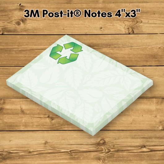 Recycelnd Symbol Post-it Klebezettel