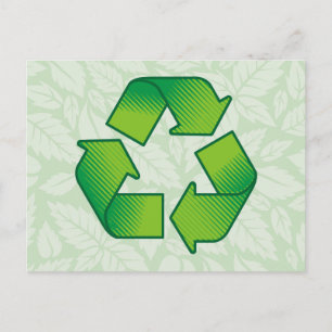 Recycelnd Symbol Postkarte